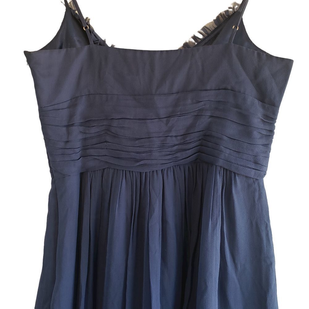 Laundry By Shelli Segal Ruffle Dress Women's Size 10, Blue - Picture 8 of 11